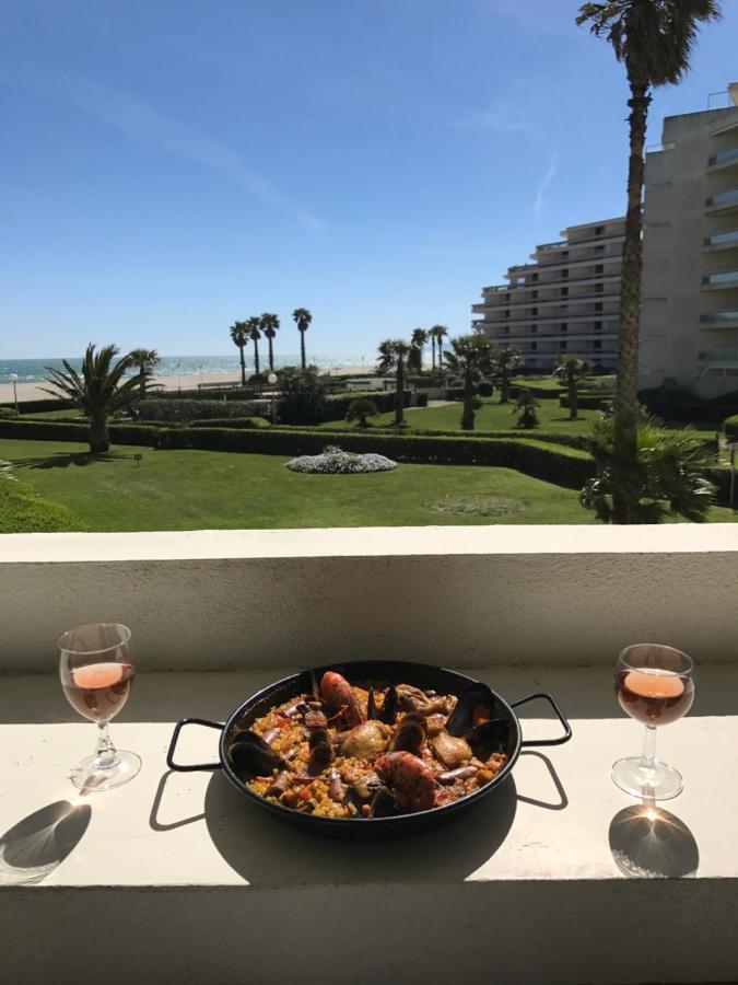 T2 Vue Mer, Plage A 50M, Avec Garage Prive. Lägenhet Canet-en-Roussillon Exteriör bild